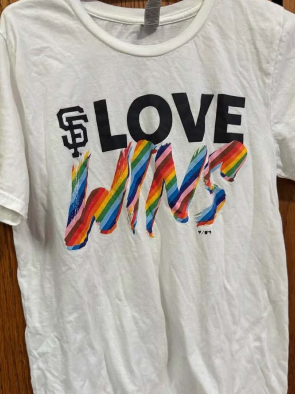 White 'Love Wins' Rainbow Graphic Tee -
